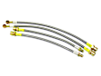 RP 6928S-DC Brake Hose Set Steel Braided with Clear Protective Jacket - Replaces OE Number 99 5522 103
