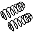 JCS1549T Rear Coil Springs, Set of 2