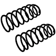 JCS1636T Front, Driver and Passenger Side Coil Springs, Set of 2