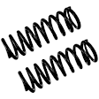 JCS1705T Front, Driver and Passenger Side Coil Springs, Set of 2