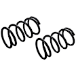 JCS613T Rear, Driver and Passenger Side Coil Springs, Set of 2