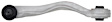 JTC345 Front, Driver Side, Upper, Rearward Control Arm