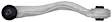 JTC345 Front, Driver Side, Upper, Rearward Control Arm