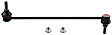 JTS1144 Front, Driver and Passenger Side Sway Bar Link, TRW OE Replacement
