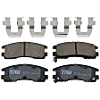 TRC0698 Rear Premium Braking Series Ceramic Brake Pad Set