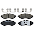 TRC1035 Front Premium Braking Series Ceramic Brake Pad Set