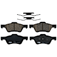 TRC1047 Front Premium Braking Series Ceramic Brake Pad Set