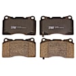 TRC1050A Front Premium Braking Series Ceramic Brake Pad Set