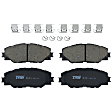 2013 Toyota RAV4 - Front Ceramic Brake Pad Set, BATTERY EV (EV/BEV), Premium Braking Series
