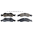 TRC1278 Front Premium Braking Series Ceramic Brake Pad Set