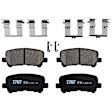 TRC1281 Rear Premium Braking Series Ceramic Brake Pad Set