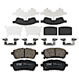 TRC1454 Front Premium Braking Series Ceramic Brake Pad Set