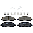 TRC1647 Rear Premium Braking Series Ceramic Brake Pad Set