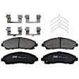 TRC1723 Front Premium Braking Series Ceramic Brake Pad Set