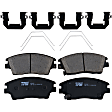 TRC1847 Front Premium Braking Series Ceramic Brake Pad Set