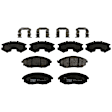 TRH1031 Front Premium Braking Series Semi-metallic Brake Pad Set
