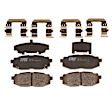 TRH1124 Rear Premium Braking Series Semi-metallic Brake Pad Set