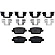 TRH1314 Rear Premium Braking Series Semi-metallic Brake Pad Set