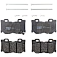 TRH1347 Rear Premium Braking Series Semi-metallic Brake Pad Set