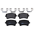 2010 Audi Q5 - Rear Semi-metallic Brake Pad Set, 3.2L 6Cyl, Premium Braking Series