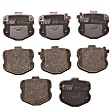 TRH1419 Front Premium Braking Series Semi-metallic Brake Pad Set