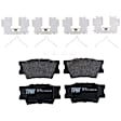 TRH1632 Rear Premium Braking Series Semi-metallic Brake Pad Set