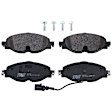 2015 Volkswagen GTI - Front Semi-metallic Brake Pad Set, 2.0L 4Cyl, Exclude Performance Package, Premium Braking Series