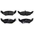 TRM0751 Rear Premium Braking Series Semi-metallic Brake Pad Set