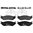 TRM1045 Front Premium Braking Series Semi-metallic Brake Pad Set