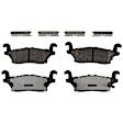 2007 Hummer H3 - Rear Semi-metallic Brake Pad Set, 3.7L 5Cyl, Premium Braking Series