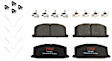 TXC0242 Front Premium Braking Series Ceramic Brake Pad Set
