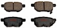 2016 Toyota Prius - Rear Ceramic Brake Pad Set, 1.8L 4Cyl, Premium Braking Series