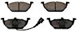 TXH0768AES Front Premium Braking Series Semi-metallic Brake Pad Set