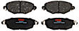 TXH0910 Front Premium Braking Series Semi-metallic Brake Pad Set