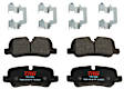 TXH1099 Rear Premium Braking Series Semi-metallic Brake Pad Set