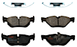 2007 BMW 328i - Rear Semi-Metallic Brake Pad Set, enginedesignationname : N52, Premium Braking Series
