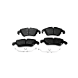 TXH1322 Front Premium Braking Series Semi-metallic Brake Pad Set