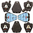 TXH1360 Front Premium Braking Series Semi-metallic Brake Pad Set