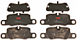 TXH1416 Rear Premium Braking Series Semi-metallic Brake Pad Set