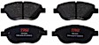 TXH1618 Front Premium Braking Series Semi-metallic Brake Pad Set