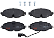 TXH1760 Front Premium Braking Series Semi-metallic Brake Pad Set