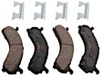 TXM0909 Rear Premium Braking Series Semi-metallic Brake Pad Set