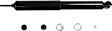 37243 Rear, Driver or Passenger Side Shock, OESpectrum Truck Series