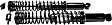58523 Rear, Driver and Passenger Side Shock, Load Adjusting Series