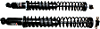 58617 Rear, Driver and Passenger Side Shock, Load Adjusting Series