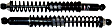 58643 Rear, Driver and Passenger Side Shock, Load Adjusting Series