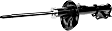 72295 Front, Passenger Side Bare Strut, OESpectrum Strut Series