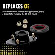 909947 Rear, Driver or Passenger Side Strut Mount, Strut-Mate Series