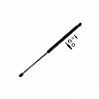 612019 Driver or Passenger Side Hood Lift Support, Base Sedan, Sold Individually