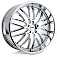 1780SNT355120C76 Aluminum Chrome Wheel, 17 in. X 8 in., 5 x 4.5 in. Bolt Pattern